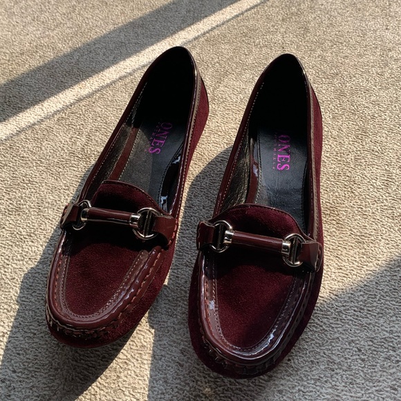 Jones Bootmaker Burgundy Loafers - Picture 1 of 3